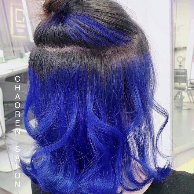 Kem nhuộm dưỡng tóc màu Xanh dương (TẶNG OXY), xanh dương đẹp, giúp tóc lên màu đẹp, mềm mượt