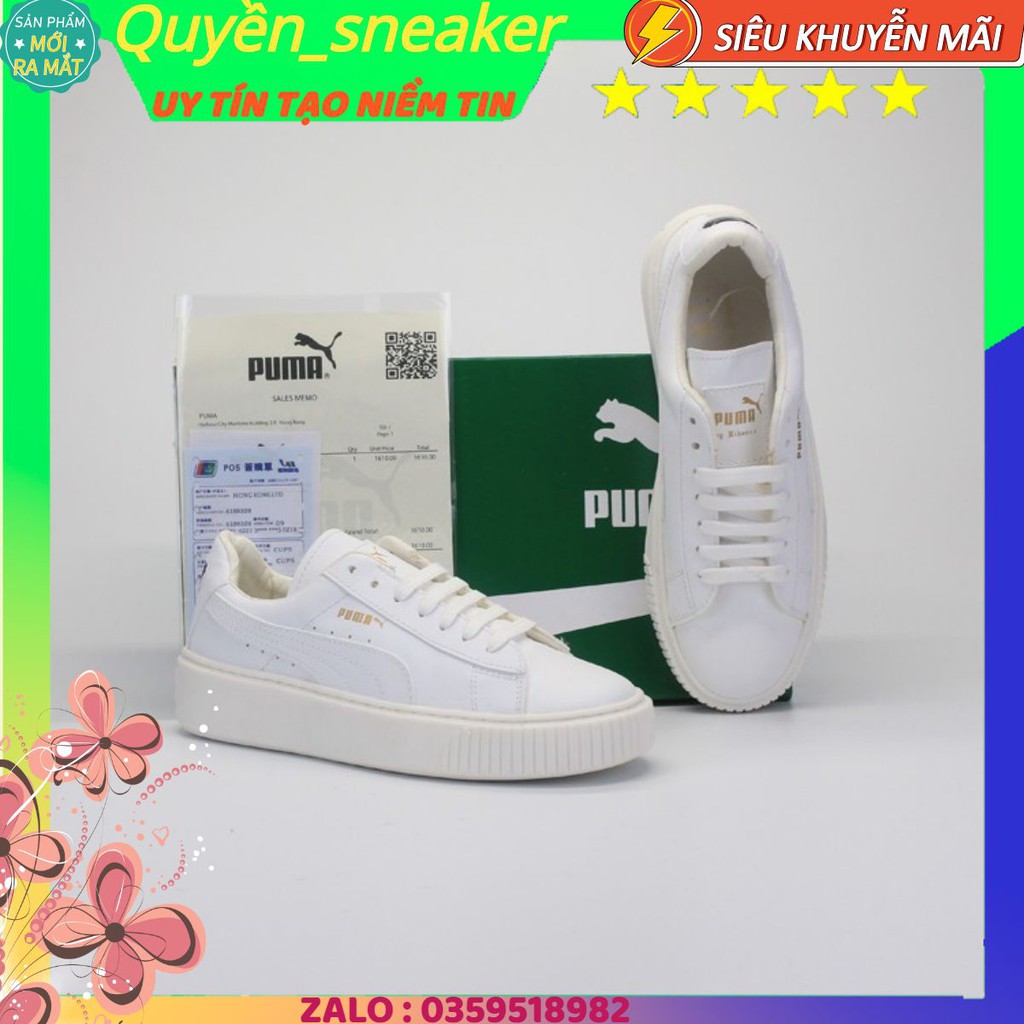 giày sneaker thể thao PUMA FUL TRẮNG full size nam nữ đi đẹp