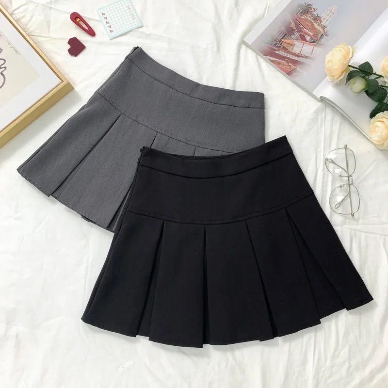 Chân váy xếp ly ngắn bản to _CV003