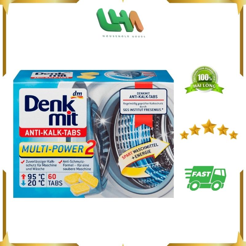 Viên tẩy lồng giặt Denkmit nội địa Đức an toàn tiện lợi (hộp 60 viên)