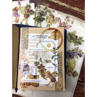 Sticker thiên thần vintage_Set 15 hình không lặp