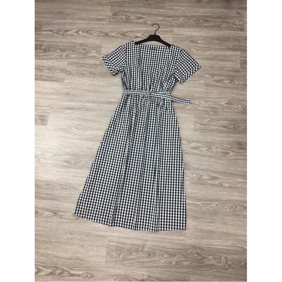 DM488 - Đầm Maxi Caro Form Dài Kèm Belt | BigBuy360 - bigbuy360.vn
