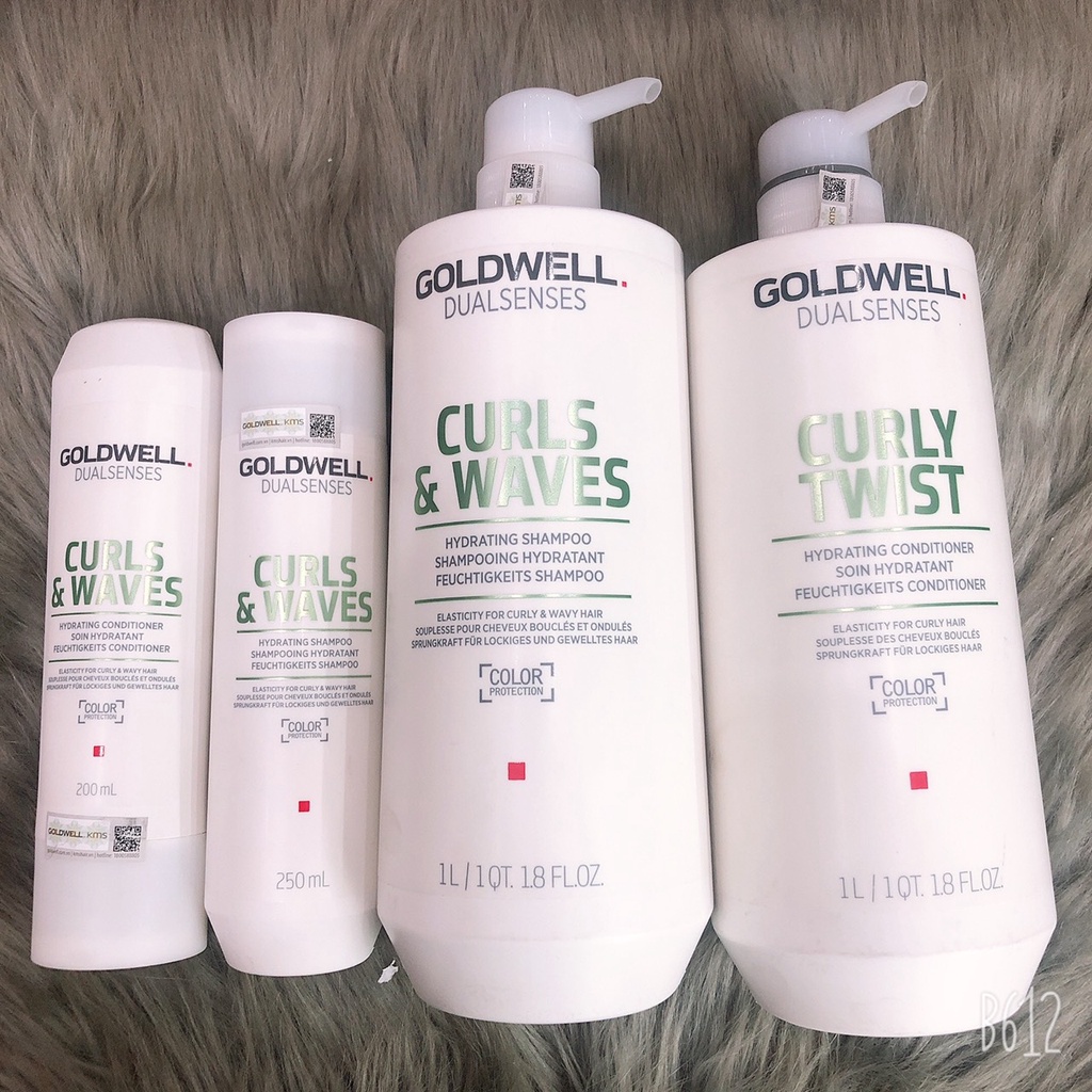 Bộ gội xả dành cho tóc uốn xoăn CURLS WAVES GOLDWELL ( hàng chính hãng )
