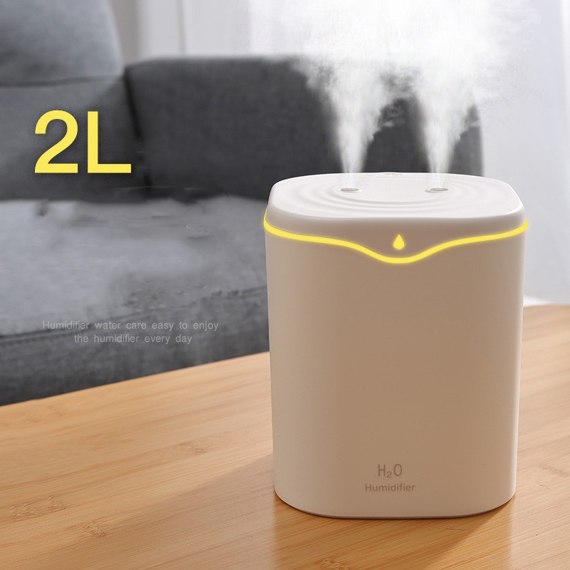 Fnelse Double Spray Humidifier USB Air Purifier 2L