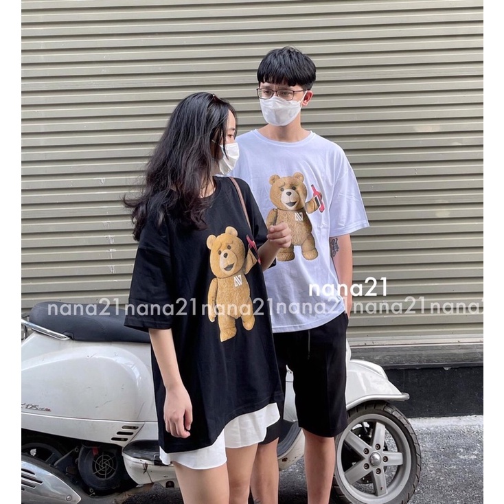 [SIEU SALE] Phông 3D chú gấu nâu Ulzzang unisex ( hàng có sẵn)