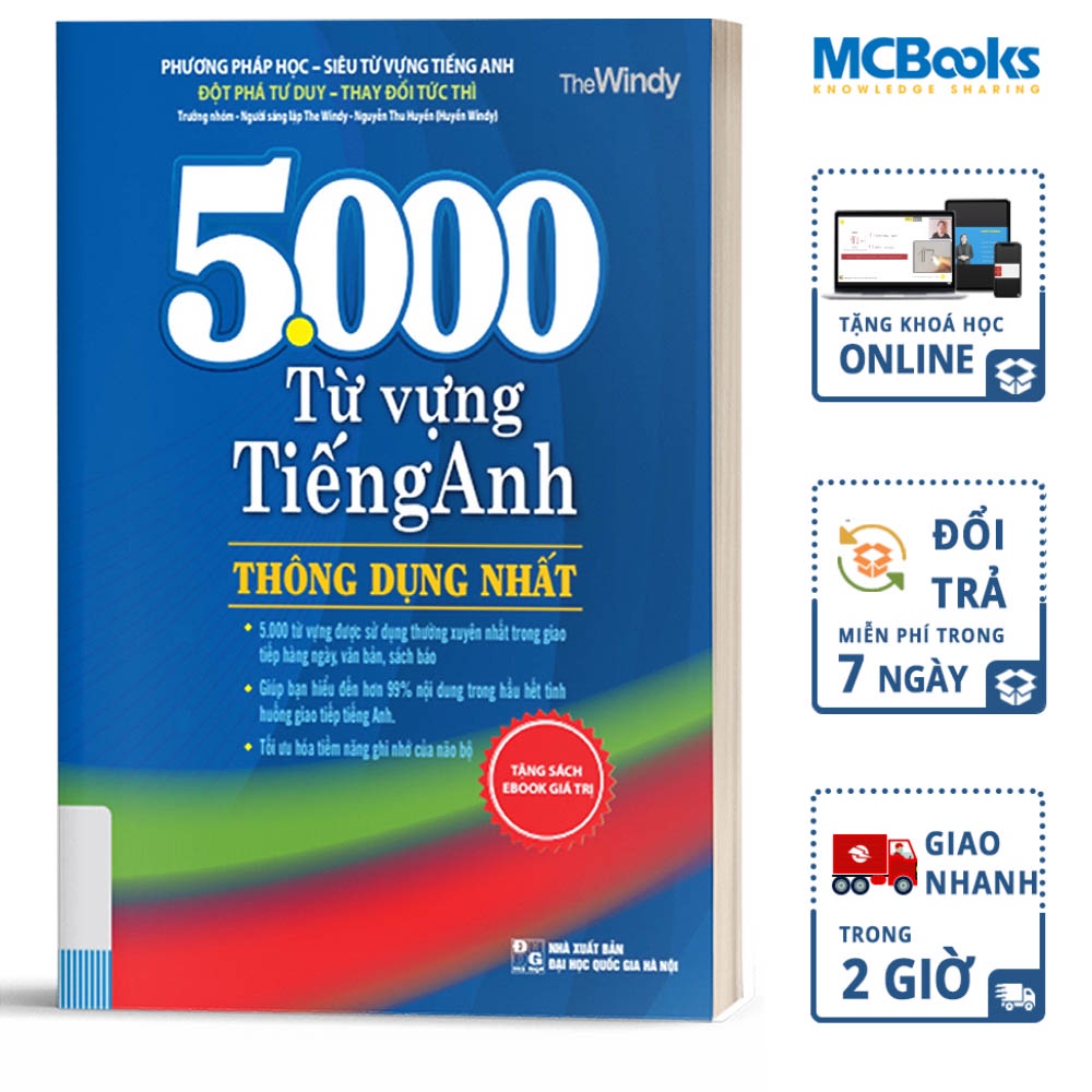 Sách 5000 Từ Vựng Tiếng Anh Thông Dụng Nhất MCBooks