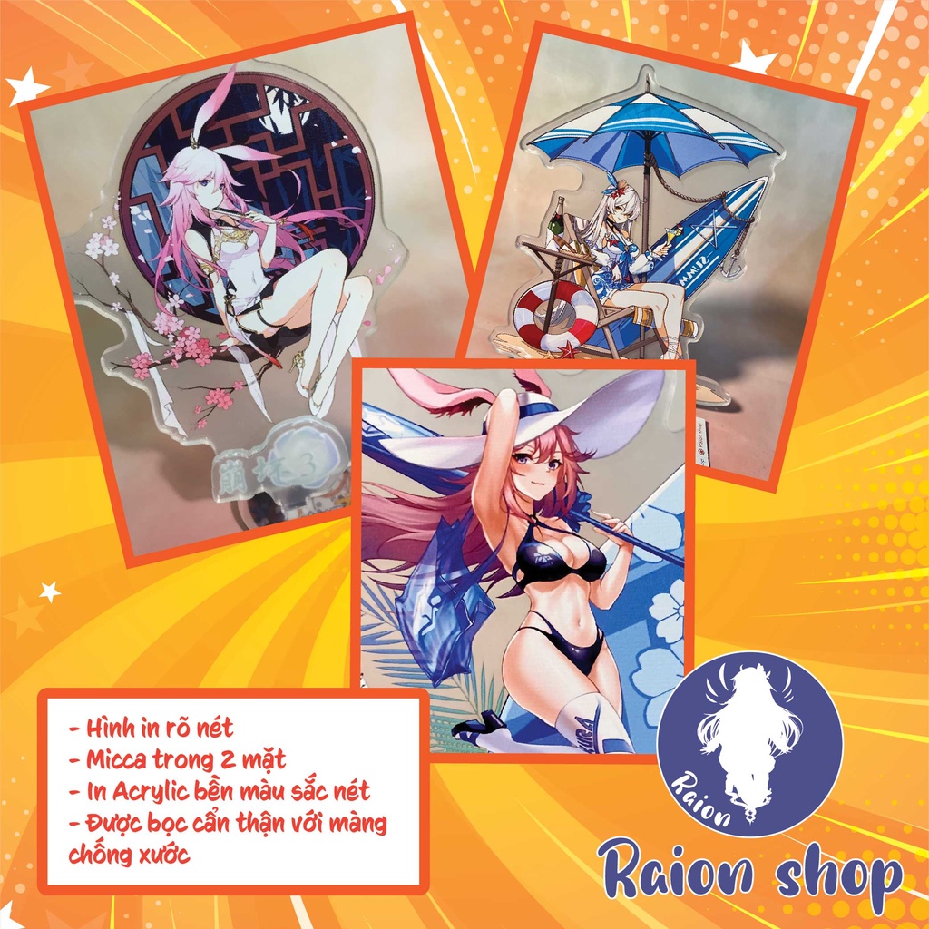 Mô Hình Standee Acrylic Mica Game Honkai Impact 3