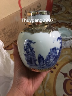 Lọ đựng chè cảnh thất hiền