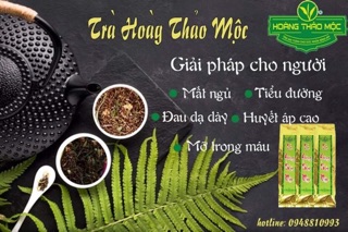 (CHÍNH HÃNG) Trà Hoàng Thảo Mộc 200gram giúp ngủ ngon giải độc gan - thanh lọc cơ thể và tốt cho dạ dày