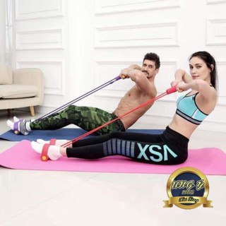 Dây kéo lưng , dây tập thể dục , dây tập gym , tập cơ bụng thông minh màu ngẫu nhiên ƯNG Ý