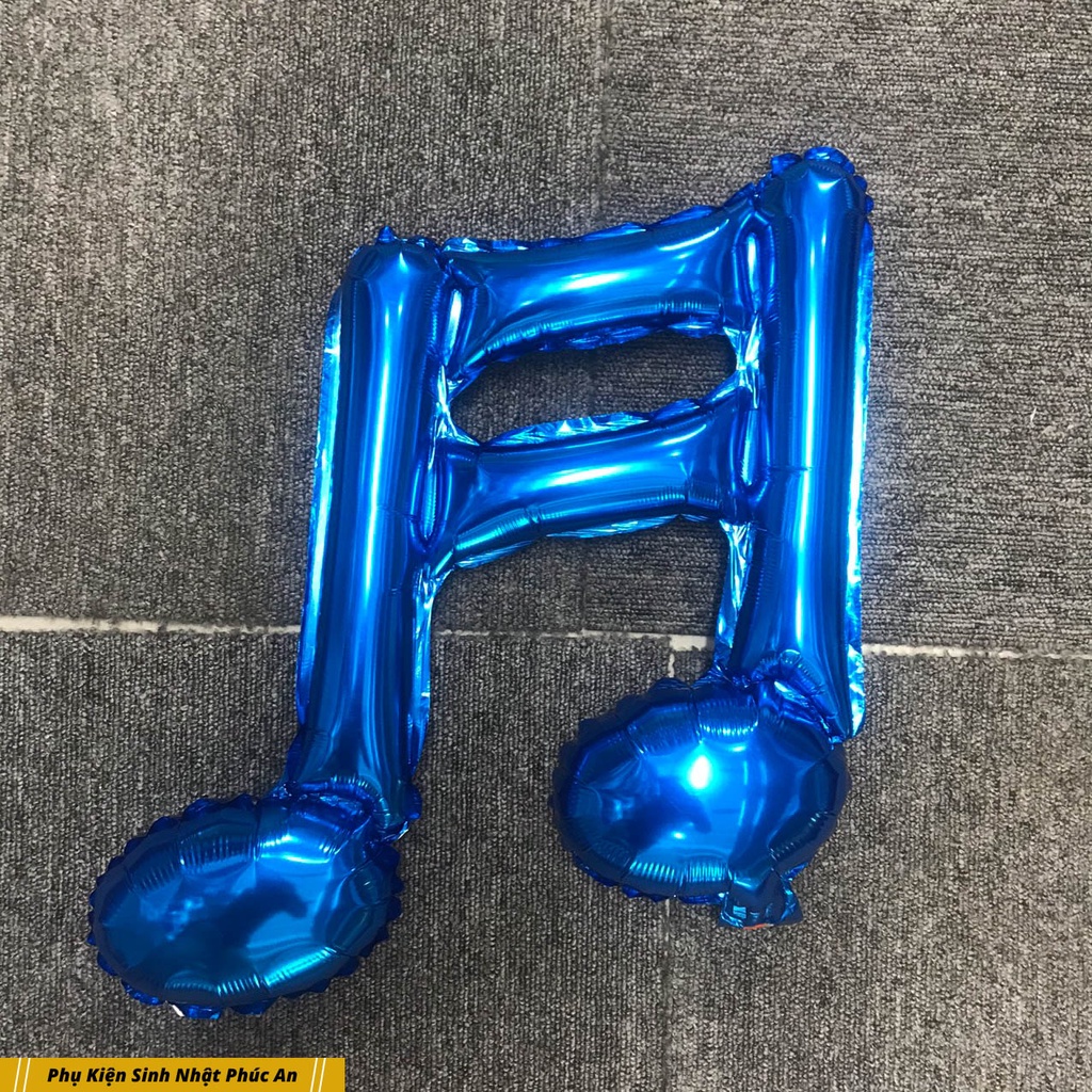 Bóng kiếng nốt nhạc kép 36cm trang trí sinh nhật HPBD