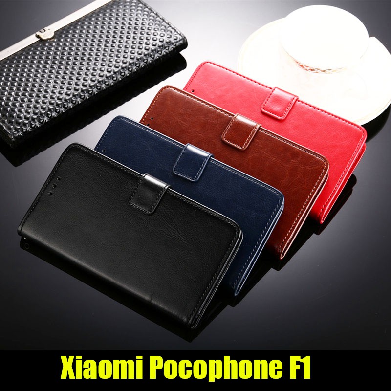 Bao da điện thoại kiêm chân đỡ dành cho Xiaomi Pocophone F1