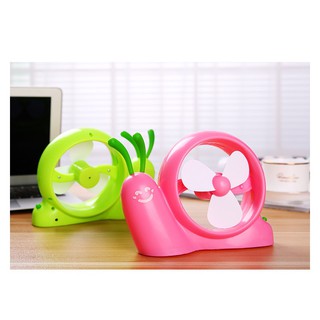 Quạt Ốc Sên Chạy Pin 3A Và Cổng USB