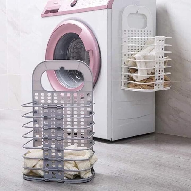 Giỏ Đựng Đồ Gấp Gọn Treo Máy Giặt Siêu Tiện Dụng , Treo Trong Bếp, Trong Phòng Khách, Nhà Tắm