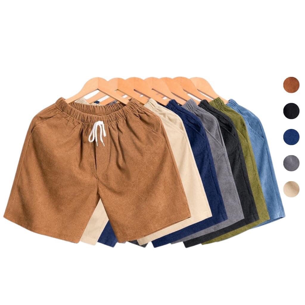Quần short nam chất nhung tăm siêu mịn