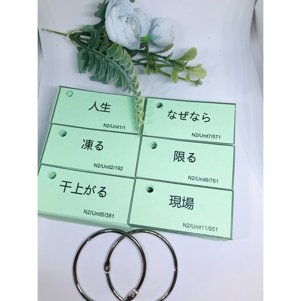 FLASHCARD TỪ VỰNG TIẾNG NHẬT N2 MIMIKARA 1143 THẺ đầy đủ giá tốt nhất thị trường