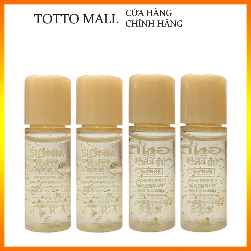 Cặp nước hoa hồng và Sữa dưỡng tái sinh da Hera chiết xuất vàng 24k HERA Signia 5ml