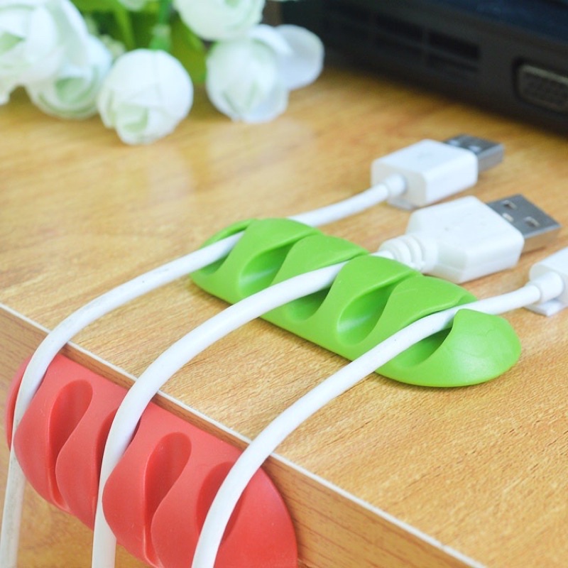Dụng Cụ Cố Định Dây Cáp Sạc Gọn Gàng Tiện Lợi Bằng Silicon