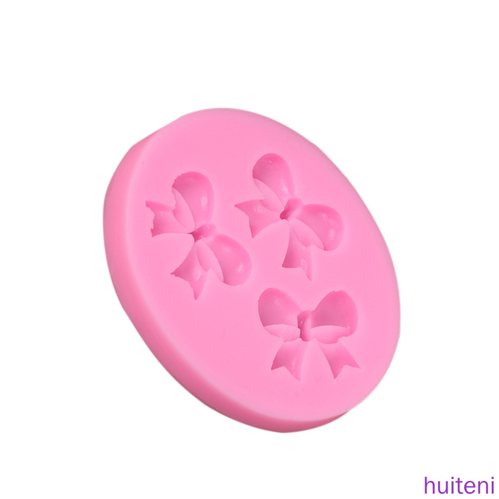 Khuôn silicone làm bánh hình nơ màu sắc ngẫu nhiên