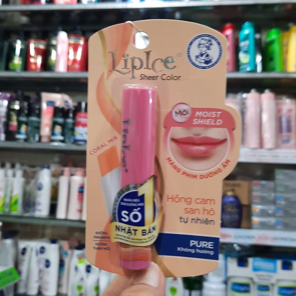 Son Dưỡng Có Màu Hồng Cam San Hô LipIce Sheer Color 2,4g(không hương)