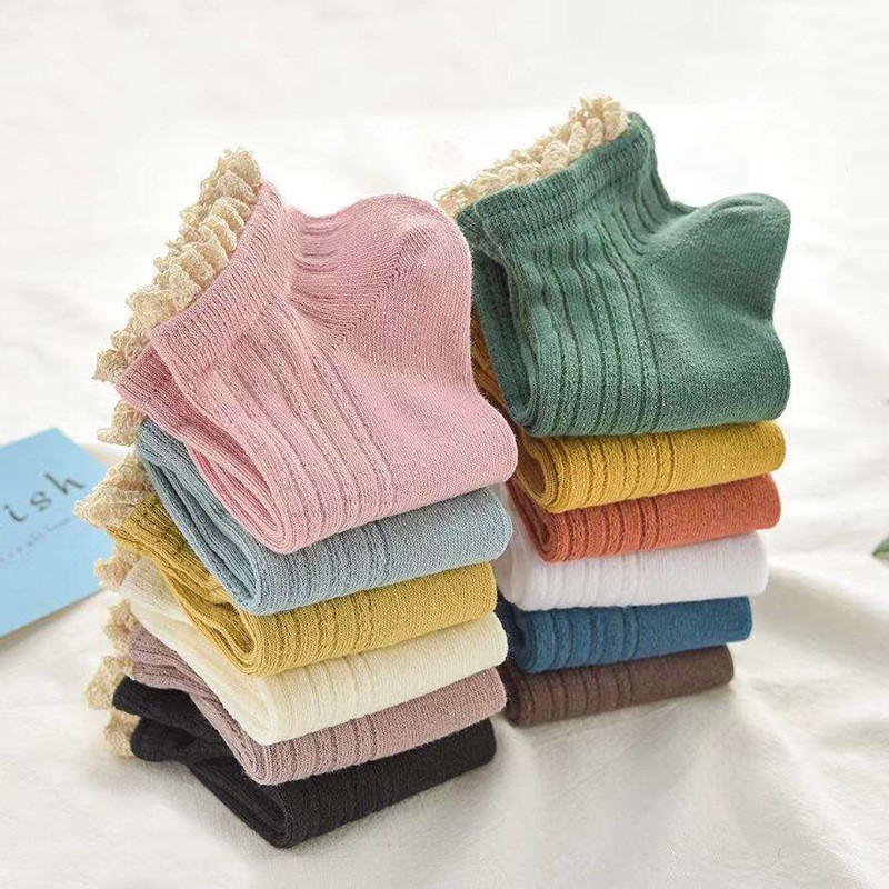 Set 5 đôi Tất Nữ xuất Nhật thấp cổ hàng Cao Cấp
