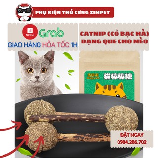 Cỏ bạc hà khô dạng que cho thú cưng - Catnip dạng que cho chó mèo giúp thư giãn - Zimpet