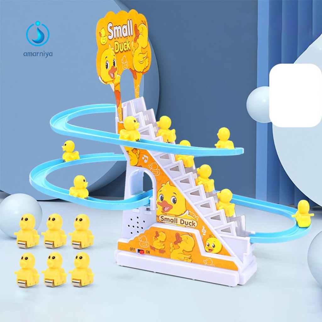 Đồ chơi vịt leo cầu thang bằng điện chống vỡ thích hợp làm quà tặng