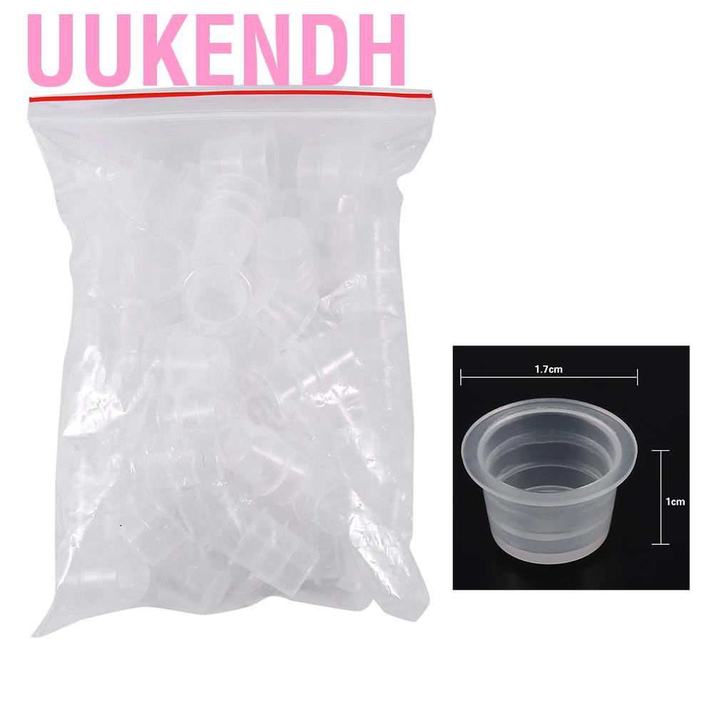 Set 100 cốc nhựa đựng mực xăm cỡ vừa/lớn tiện dụng
