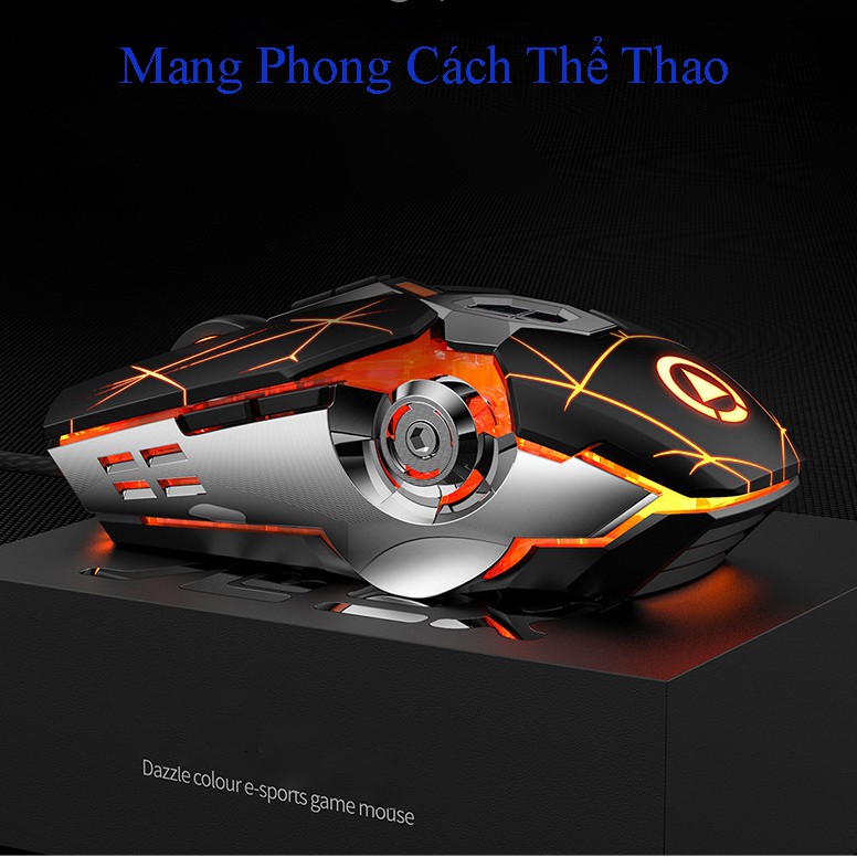 Chuột Gaming G3OS Super Gaming Kiểu Dáng Độc Lạ, Điều Chỉnh Độ Nhạy Lên Đến 3200DPI, Đèn LED Đổi Màu Siêu Đẹp