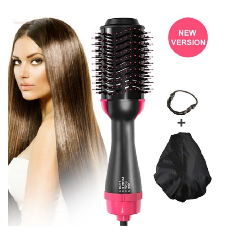 Lược Điện, Lược Sấy Tóc Tạo Kiểu Đa Năng 3 in1 Tại Nhà Chuẩn Salon ONE STEP Máy Cao Cấp