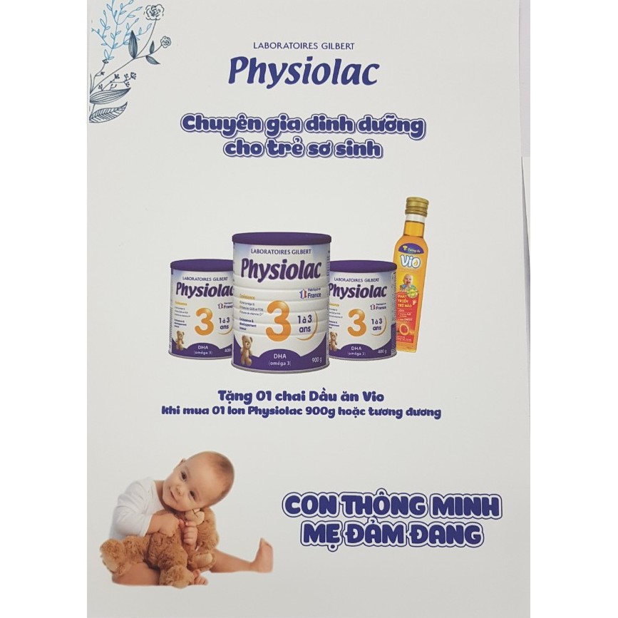 Sữa bột Physiolac số 2 900g Date 2023 [Mẫu Mới]