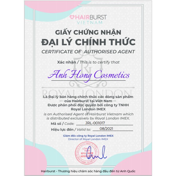 Xịt dưỡng tóc Hairburst