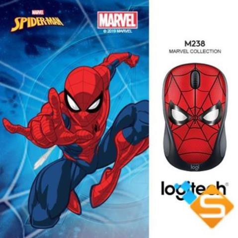 Chuột không dây Logitech M238 Marvel Collection - Hàng Chính Hãng - Bảo Hành 1 Năm