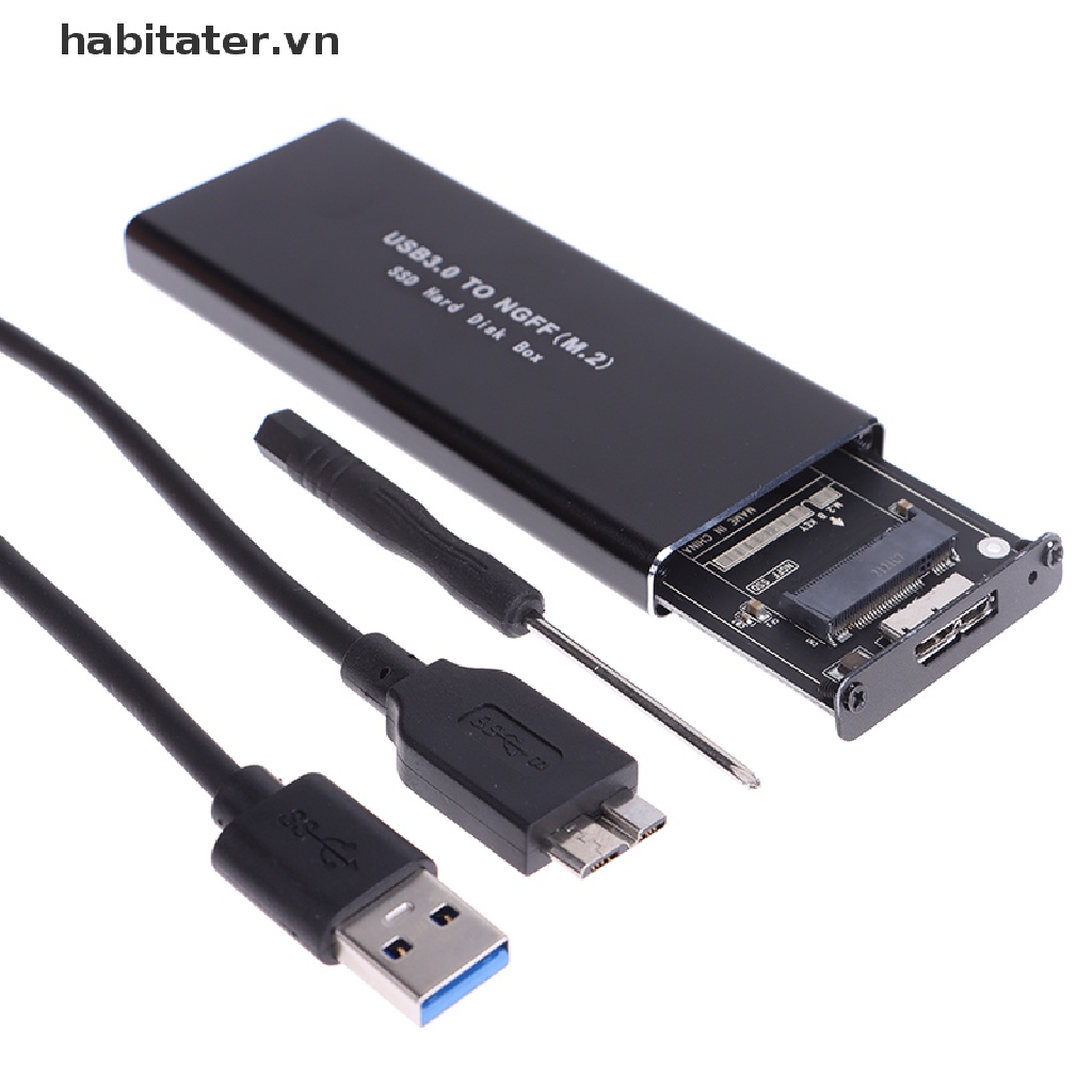 Khay Đựng Ổ Cứng Ngoài M.2 NGFF SATA SSD Sang USB 3.0 Type C