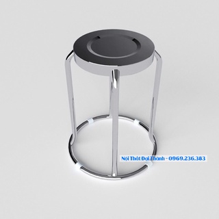 Ghế inox quán ăn 304 cao cấp chân cao Đại Thành