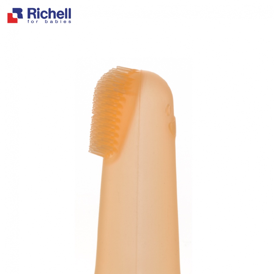 Rơ lưỡi Silicone Richell giúp mẹ chăm sóc và vệ sinh răng miệng cho trẻ cả thời điểm trước khi mọc răng