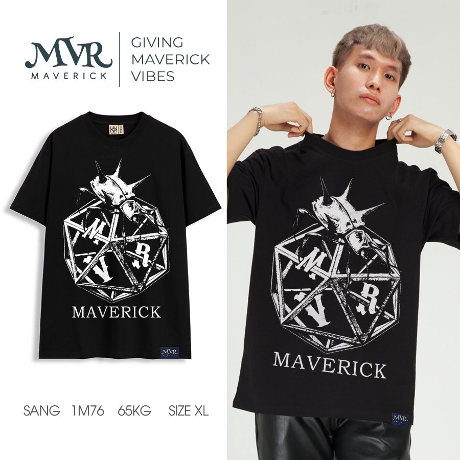 Áo thun trắng form rộng nhện phong cách chất chơi MVR size rộng tee Mỹ BB4106