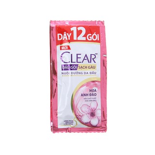 Dầu gội sạch gàu Clear hoa anh đào 5.8ml x 12 gói