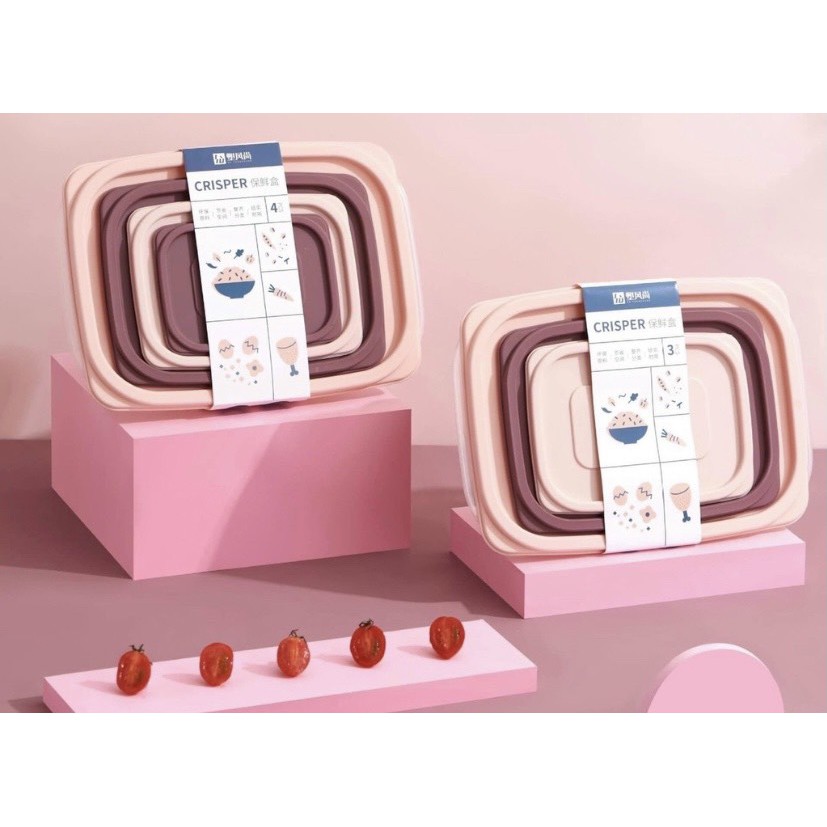 Bộ 4 Hộp Nhựa Đựng Thực Phẩm Thức Ăn