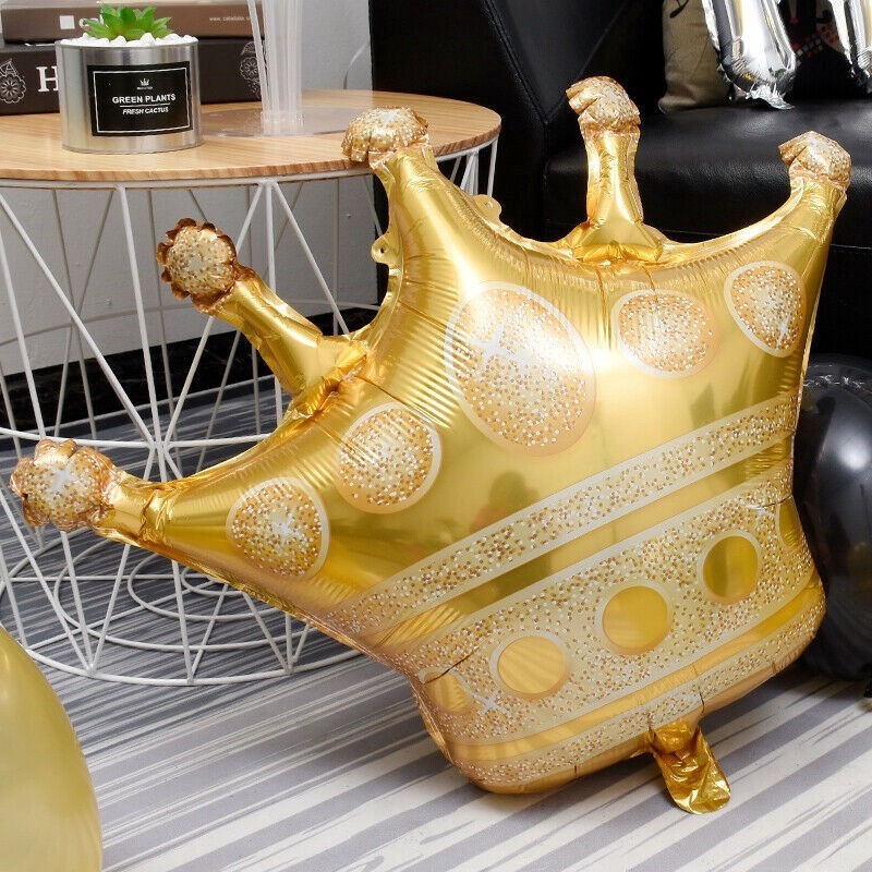 Bong bóng lá nhôm trang trí hình vương miện
