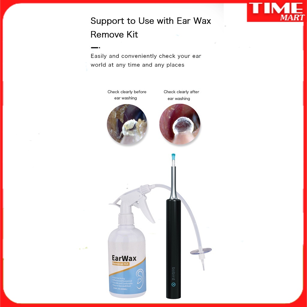 Dụng Cụ Lấy Ráy Tai An Toàn Xiaomi Youpin Bebird C3 lấy ráy tai bằng camera nội soi kết nối điện thoại - [TIME_MART siêu