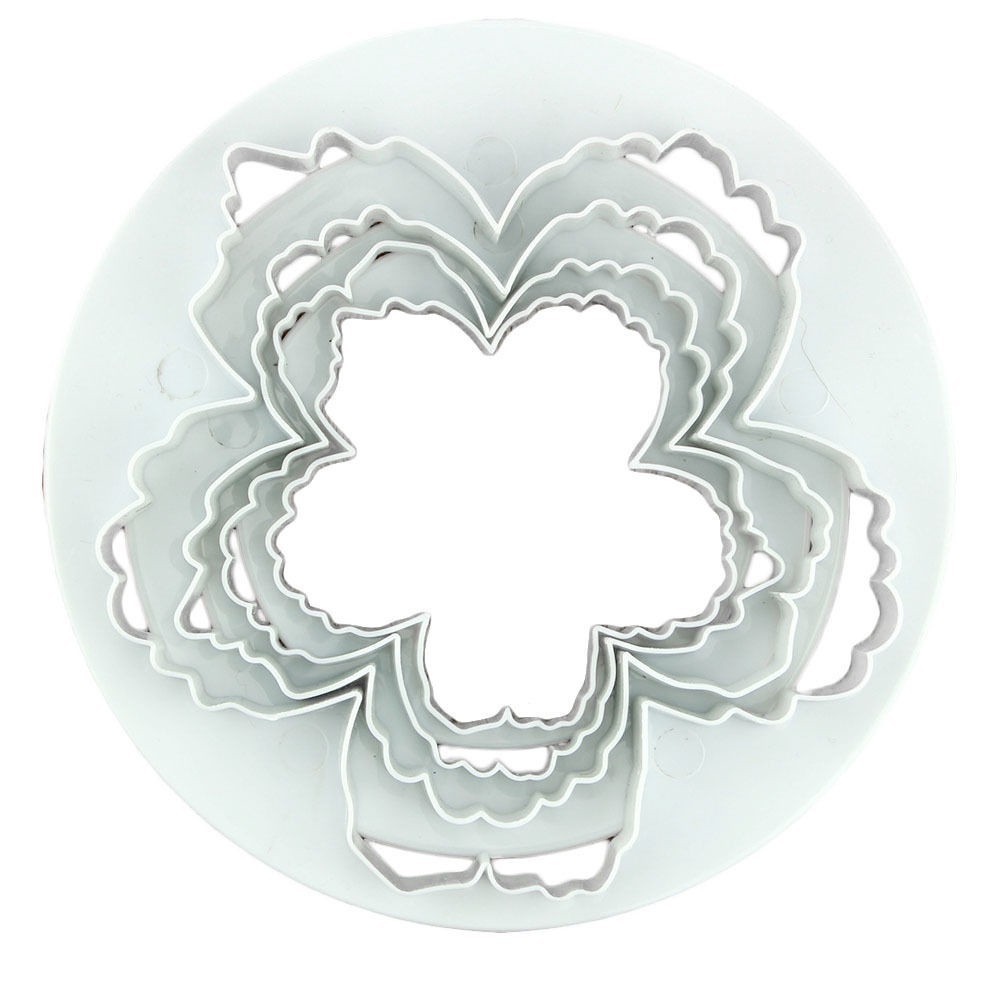 Khuôn cắt kẹo đường hình cánh hoa trang trí bánh