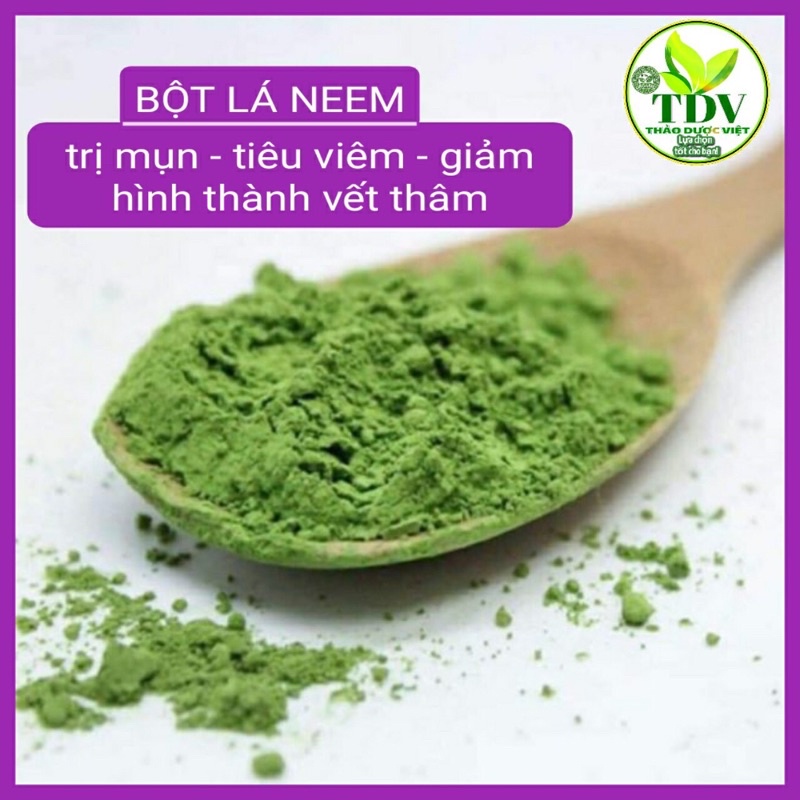 500g Bột Lá Neem Ấn Độ Sấy Lạnh - Hàng công ty Thảo Dược Việt