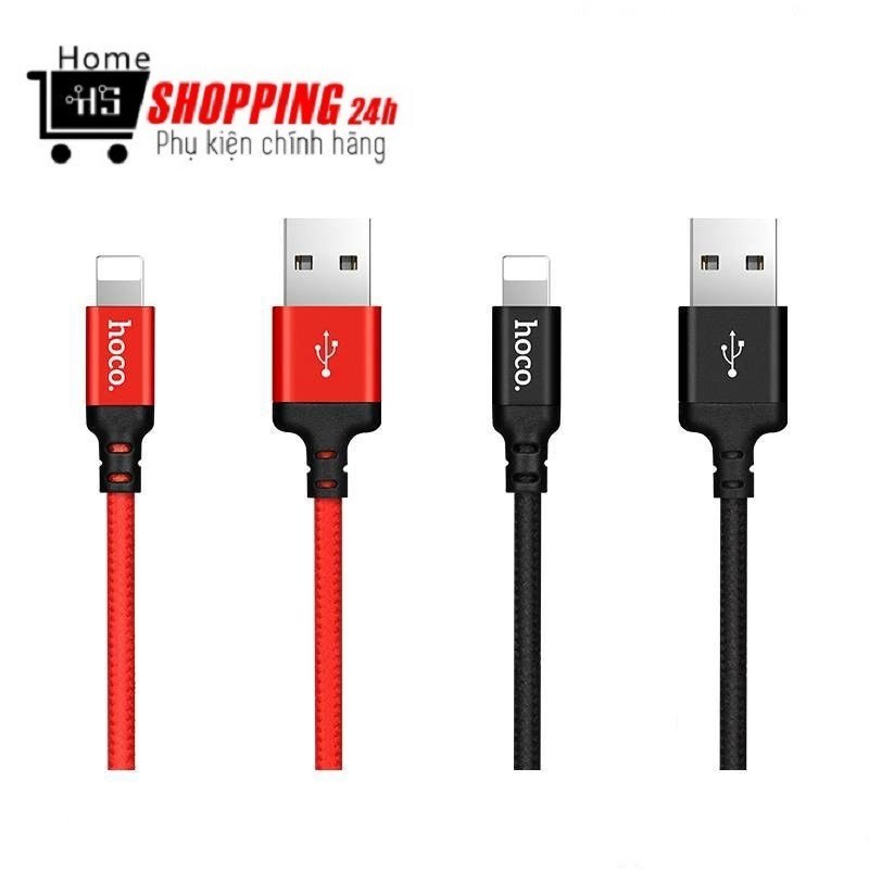 Cáp sạc dây dù Hoco X14 dài 2M-cổng-