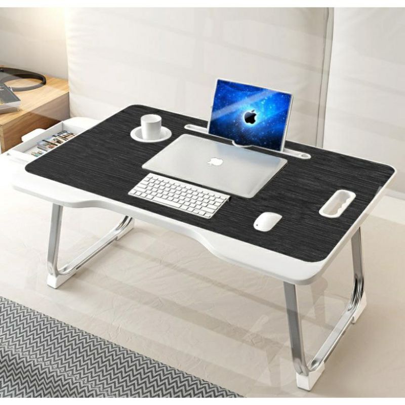 Bàn học laptop , đọc sách gấp gọn 180 độ A6 có khe cắm IPAD