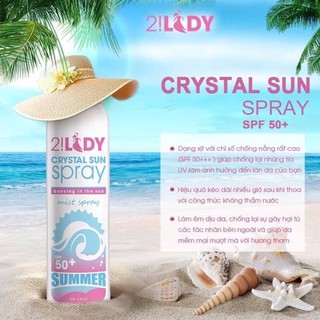 Xịt chống nắng 2Lady MagicSkin - Xịt chống nắng nhanh, tiện lợi mang đi chơi, đi làm, đi du lịch dễ dàng