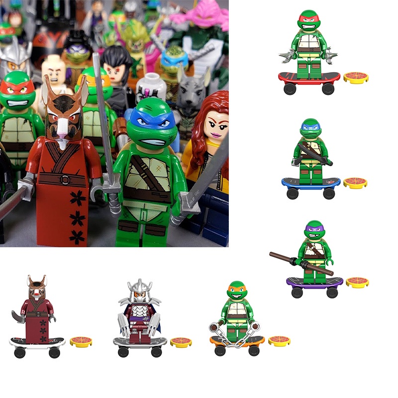 Mô Hình Đồ Chơi Ninja Rùa Bằng Nhựa PVC 5cm