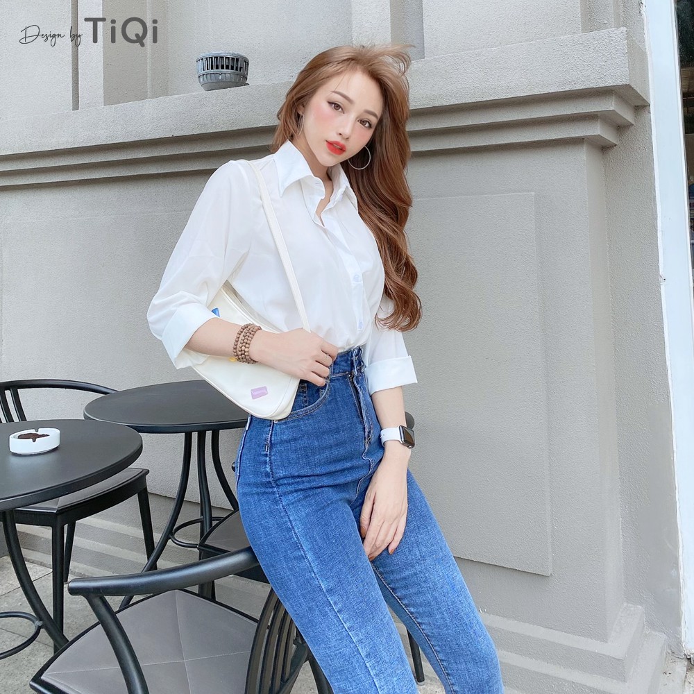 Quần Jean Nữ Skinny Lưng Cao Form Ôm Màu Ombre TiQi Jeans G1-01