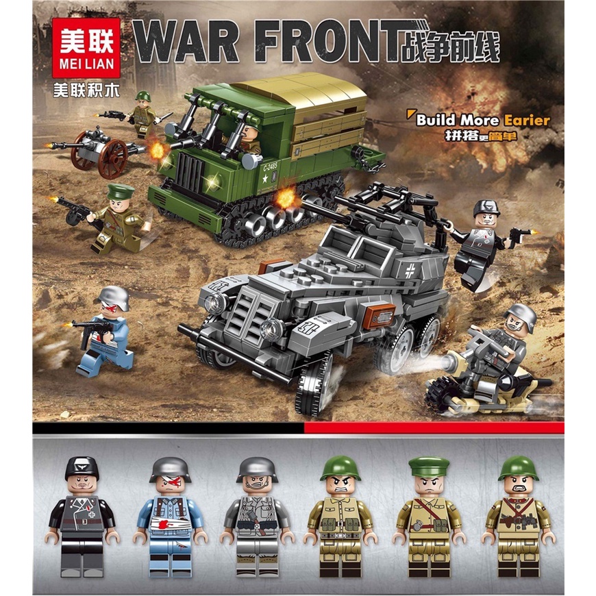 Mô Hình Đồ Chơi Lego Lắp Ráp Xe Tăng Chiến Tranh Thế Giới Thứ Hai