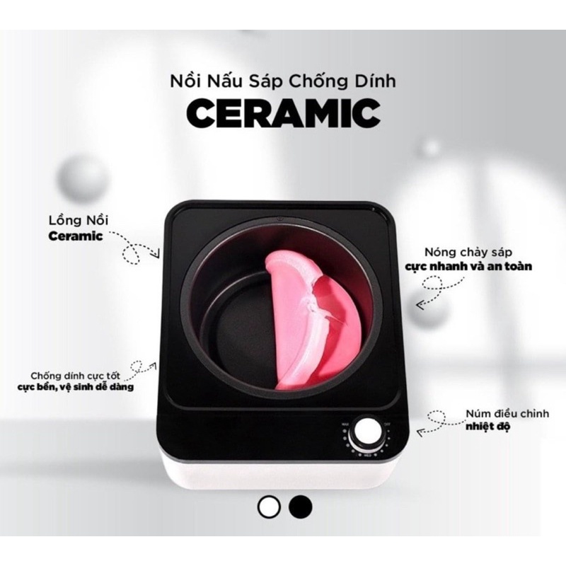 Nồi nấu sáp wax lông, máy nấu sáp wax triệt lông tại nhà,SPA loại nồi PRO100, PRO200, Nồi chống dính- Tặng kèm que gỗ